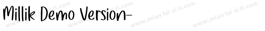 Millik Demo Version字体转换